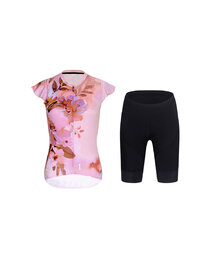 RIVANELLE maillot corto y pantalón corto - MISS FLOWERY - negro/rosa